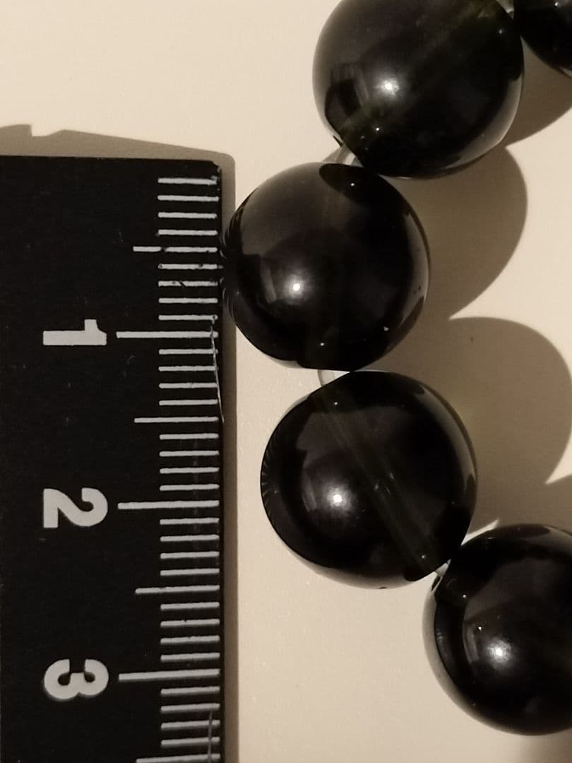 【最終価格】モルダバイトブレスレット　大玉　約12mm