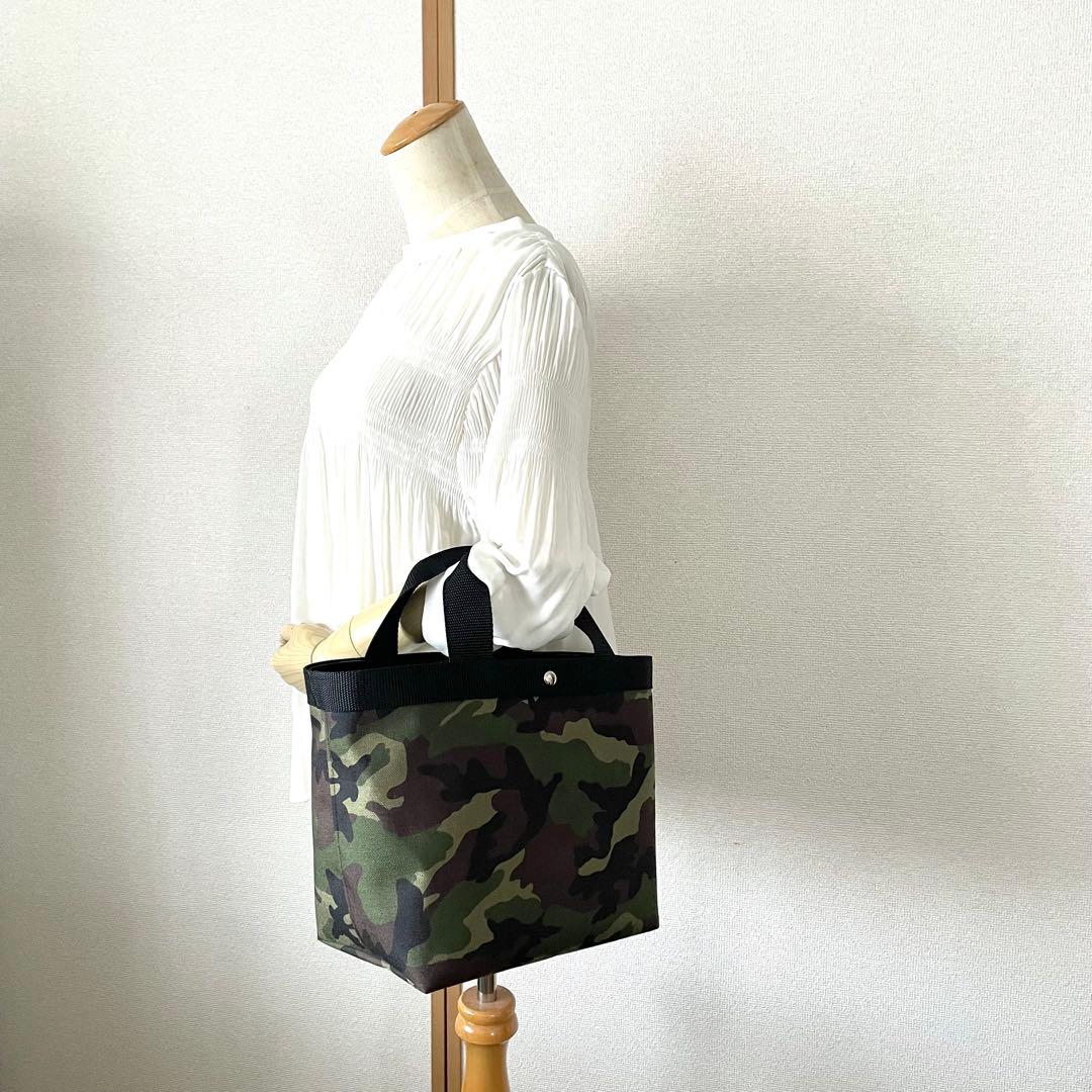 【nikeita】ハンドメイド　コーデュラナイロン　トートバッグ　カモフラ
