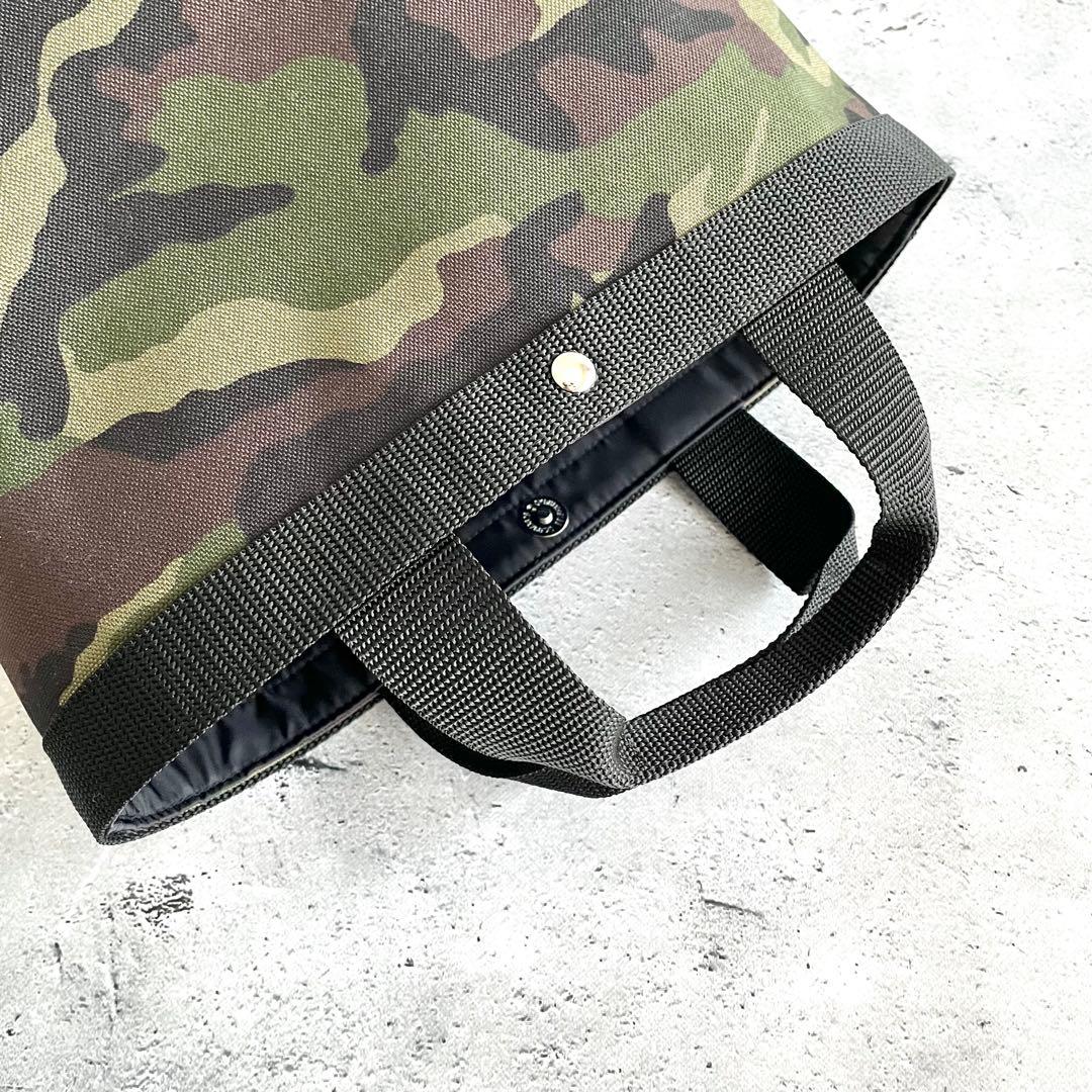 【nikeita】ハンドメイド　コーデュラナイロン　トートバッグ　カモフラ