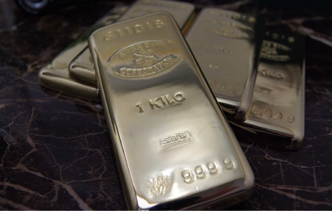 貴金属店☆展示用☆レプリカ延べ板24Kの1kgタイプ/☆新品☆10個