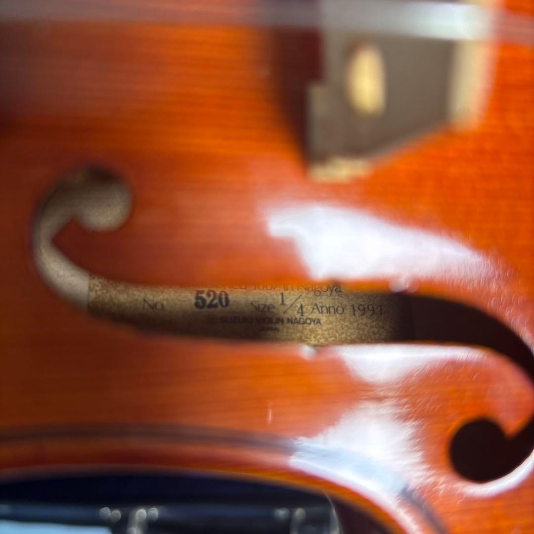 SUZUKIバイオリン NO.520 1/4 Anno1991 ケース付き