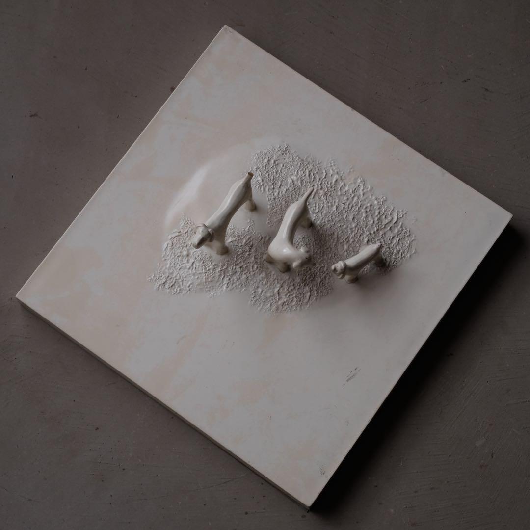 犬の置物　オブジェ アート 芸術 美術 レトロ ヴィンテージ 古道具