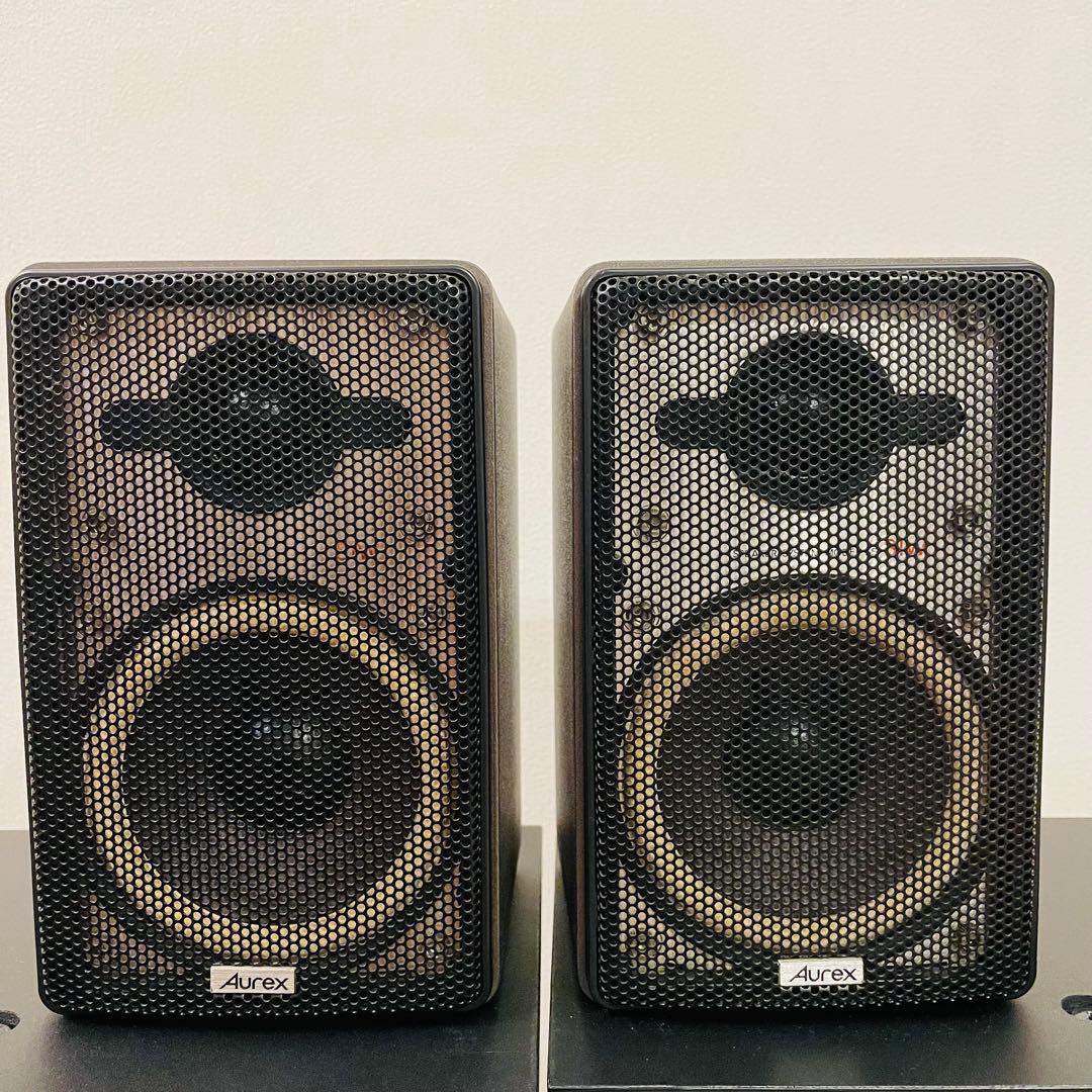 東芝 Aurex SPEAKER SISTEM SS-S1W ペアスピーカー