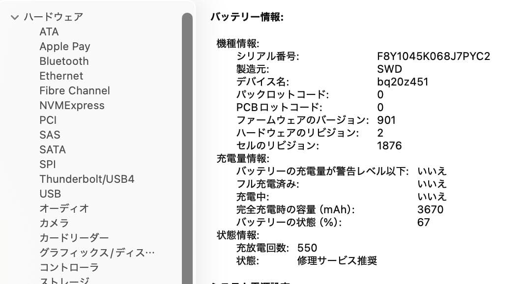 MacBook Pro 2020 13インチ i5 32G 1TB C5