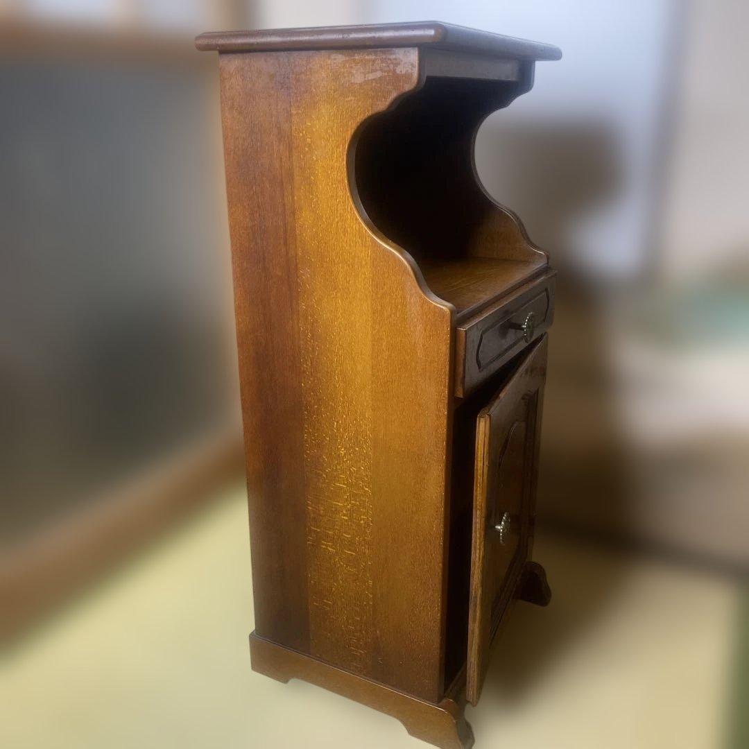 木製　karimoku 電話台　オールドカリモク　アンティーク