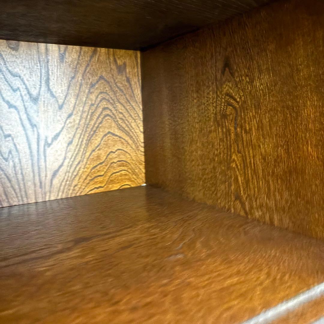 【希少】欅無垢 水屋箪笥 食器棚 和箪笥 古家具 古民家 昭和レトロ 店舗什器