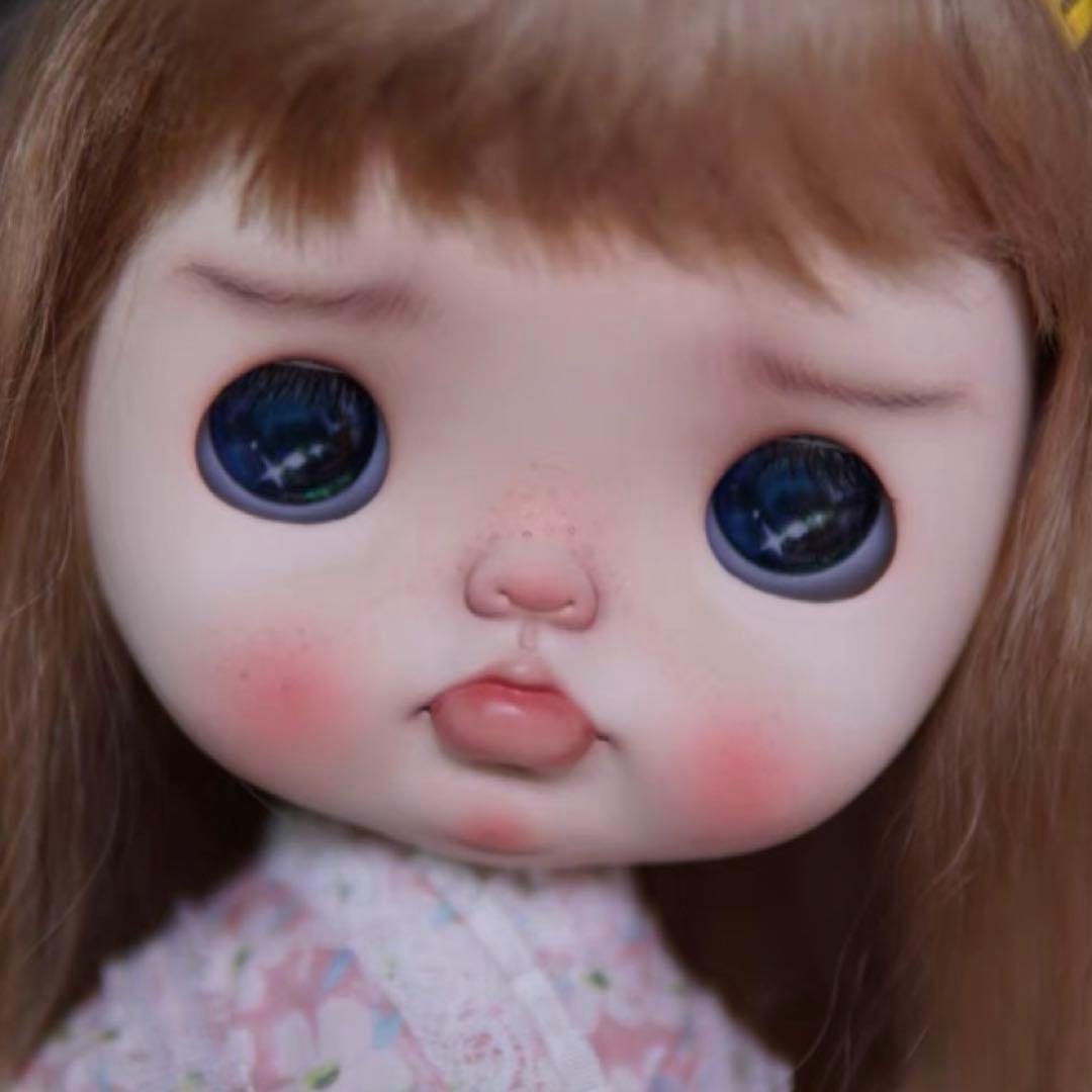 カスタムブライス 人形 悪戯っ子 幼い かわいい 海外作家様 まんまる