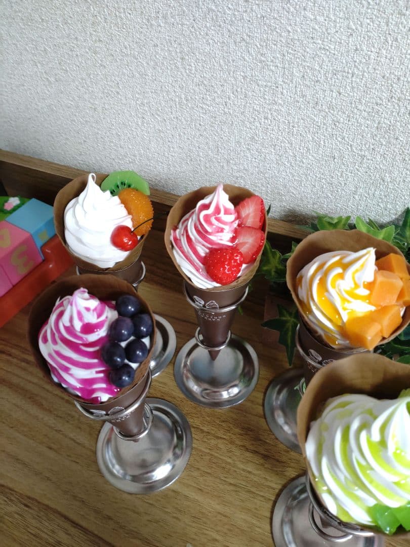 ソフトクリームワッフルコーン フェイクスイーツ 食品サンプル お店屋さん