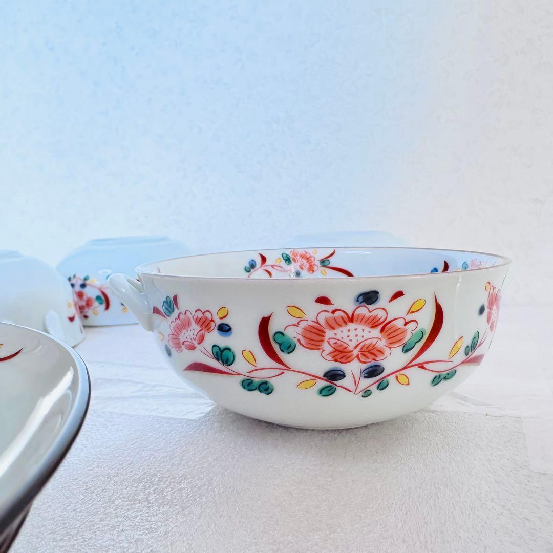 極美品 たち吉 限定 花数寄 色花文 シチューボウル＆プレート 5客セット
