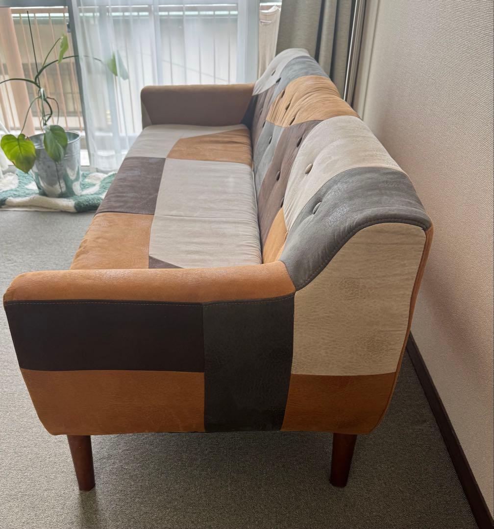【ホイミ】パッチワークデザイン ソファ