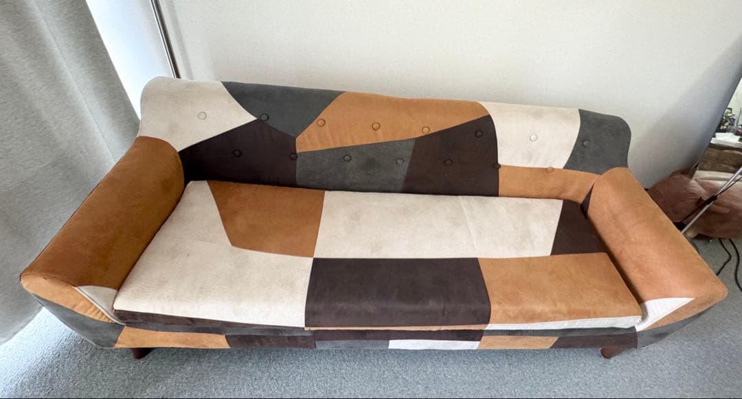 【ホイミ】パッチワークデザイン ソファ