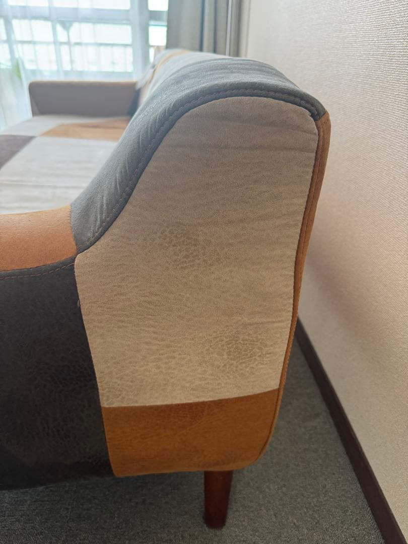 【ホイミ】パッチワークデザイン ソファ