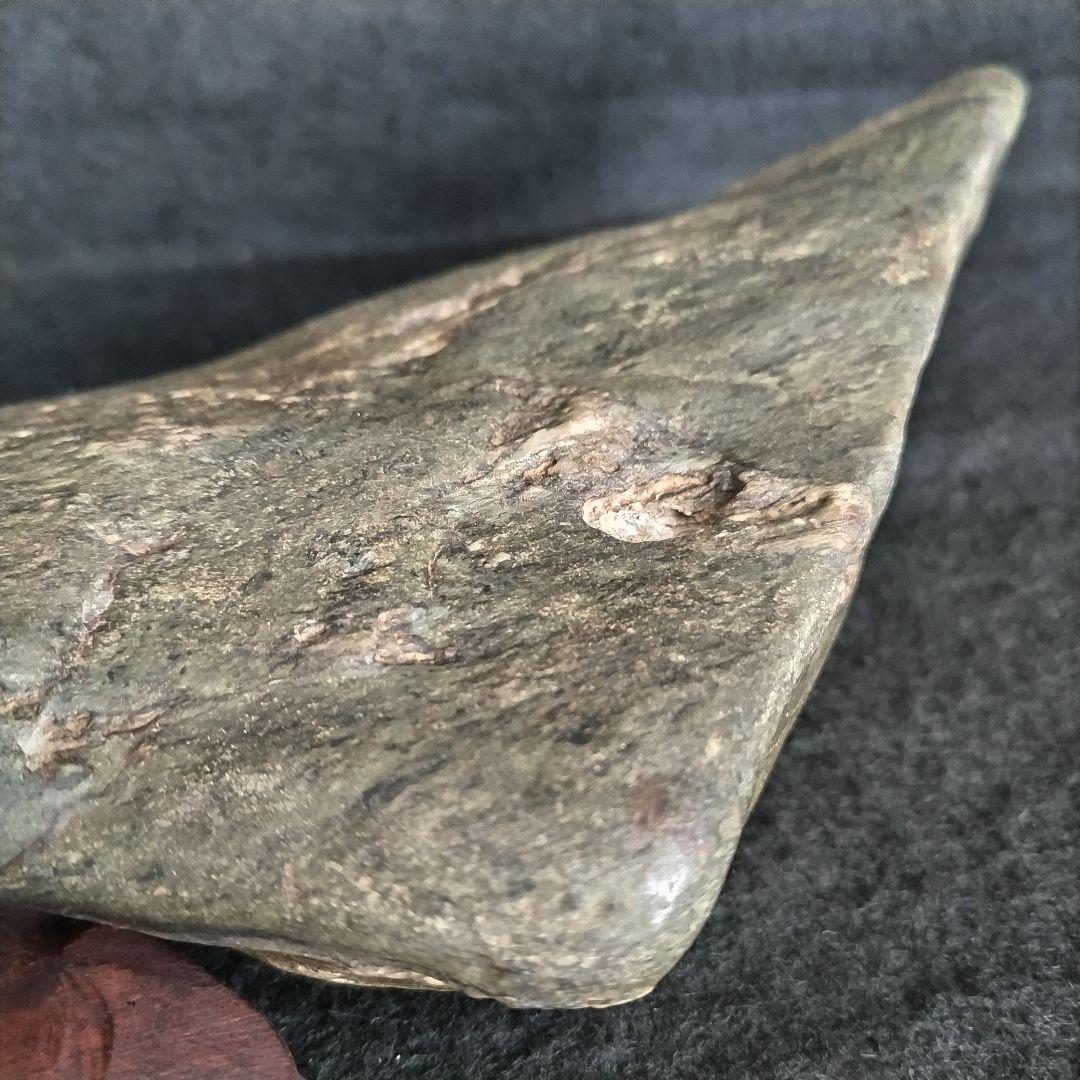 神居古潭石 輝緑石 青黒石 青古潭 茄子紺 自然石 水石 鑑賞石 盆石