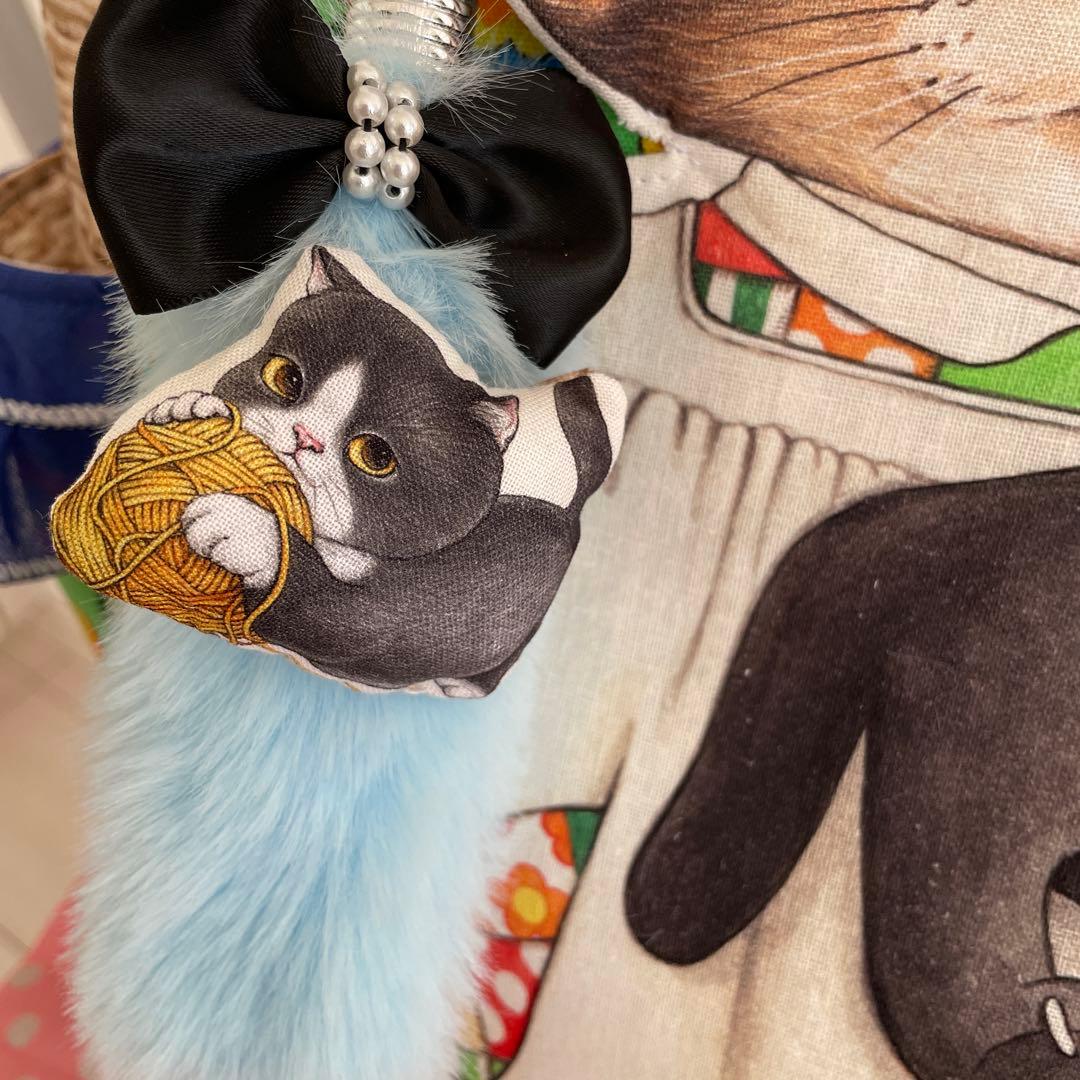 ゆ*ら様 コヤンイサムチョン　黒猫ビッグサンダーちゃんトートバッグ
