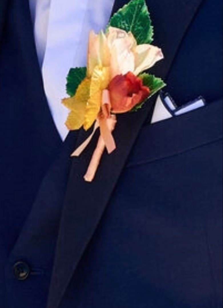 アーティフィシャルフラワー　花束　ブーケ　ウエディング　結婚　前撮り　ブートニア