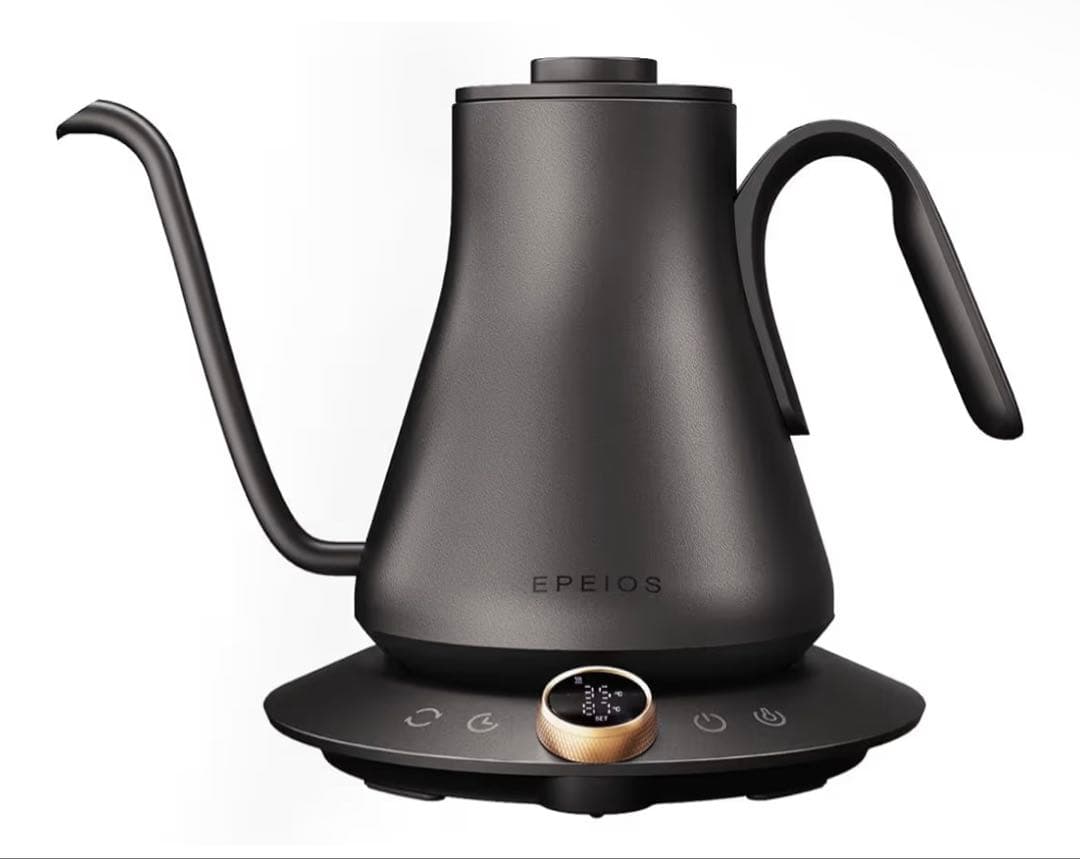 EPEIOS ブラック 電気ケトル 温度調整機能