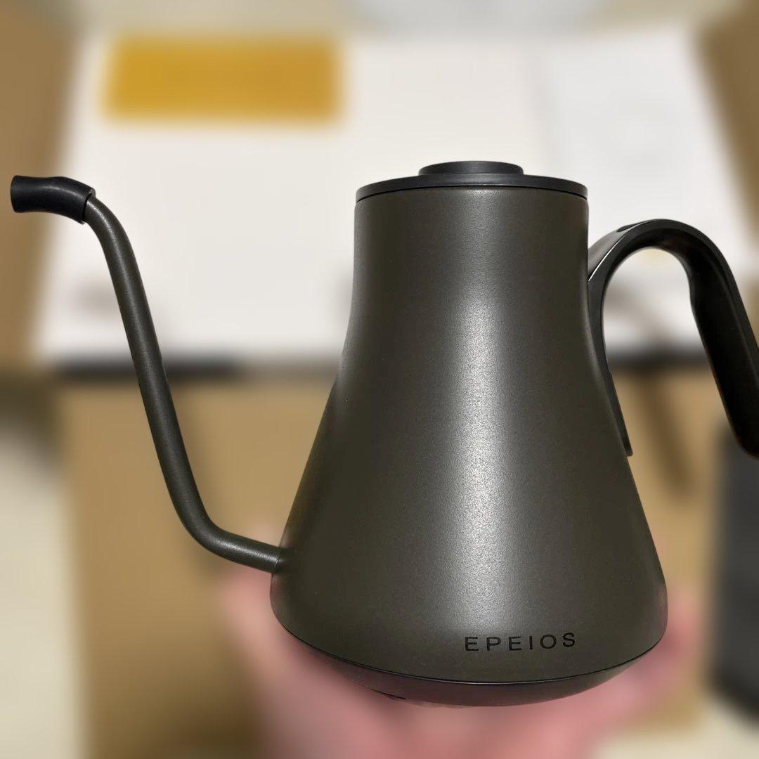 EPEIOS ブラック 電気ケトル 温度調整機能