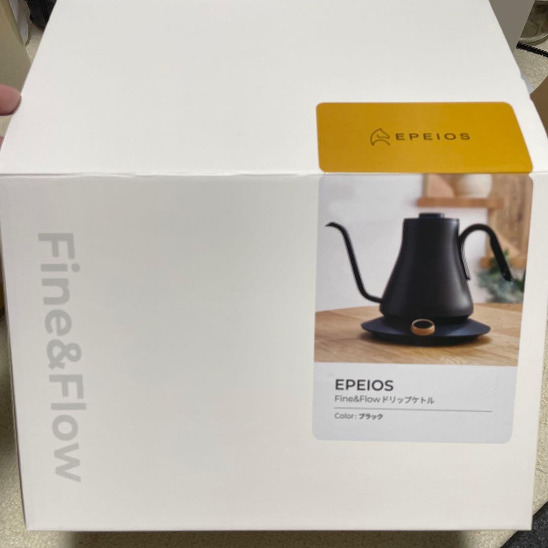 EPEIOS ブラック 電気ケトル 温度調整機能