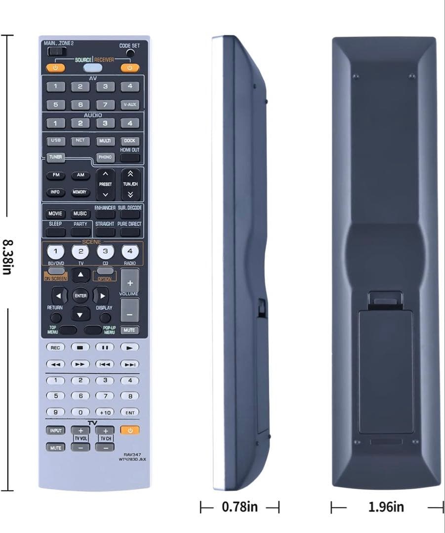 ＊Yamaha RAV347 WT92830 JEX リモコン