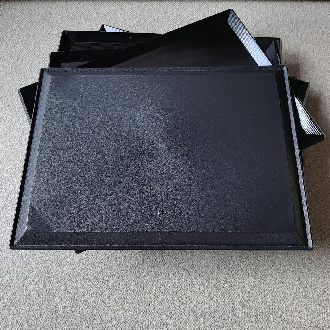 美品★10枚セット★業務用 黒いお盆 長方形トレー