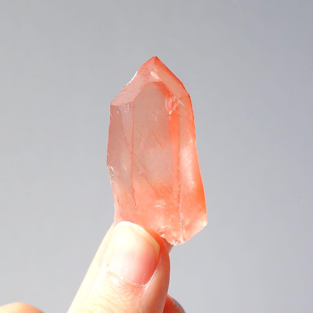 タントリックツイン ディープピンクレムリアンシード 天然石 水晶 鉱物 一点物