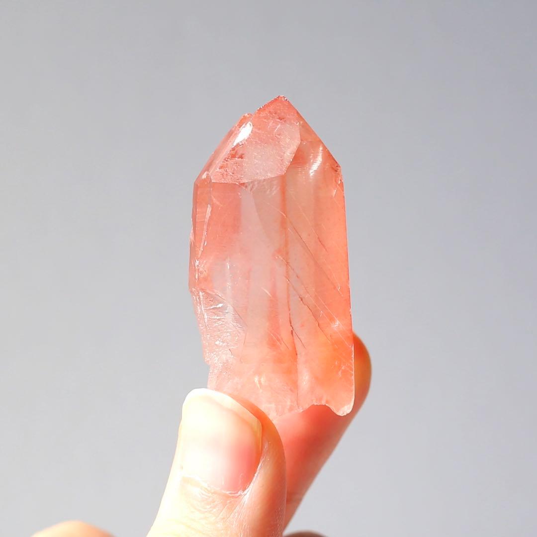 タントリックツイン ディープピンクレムリアンシード 天然石 水晶 鉱物 一点物