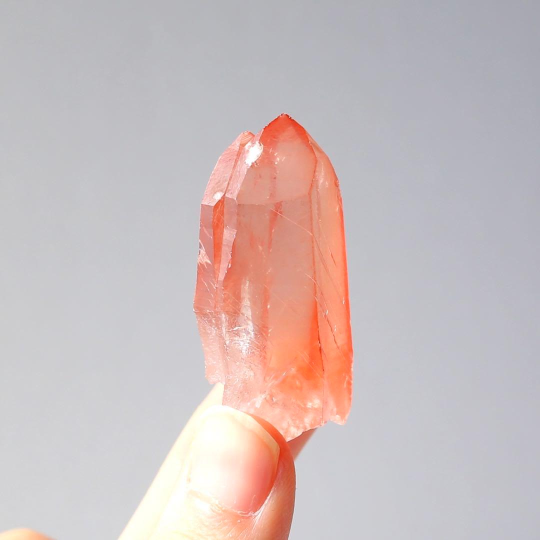 タントリックツイン ディープピンクレムリアンシード 天然石 水晶 鉱物 一点物