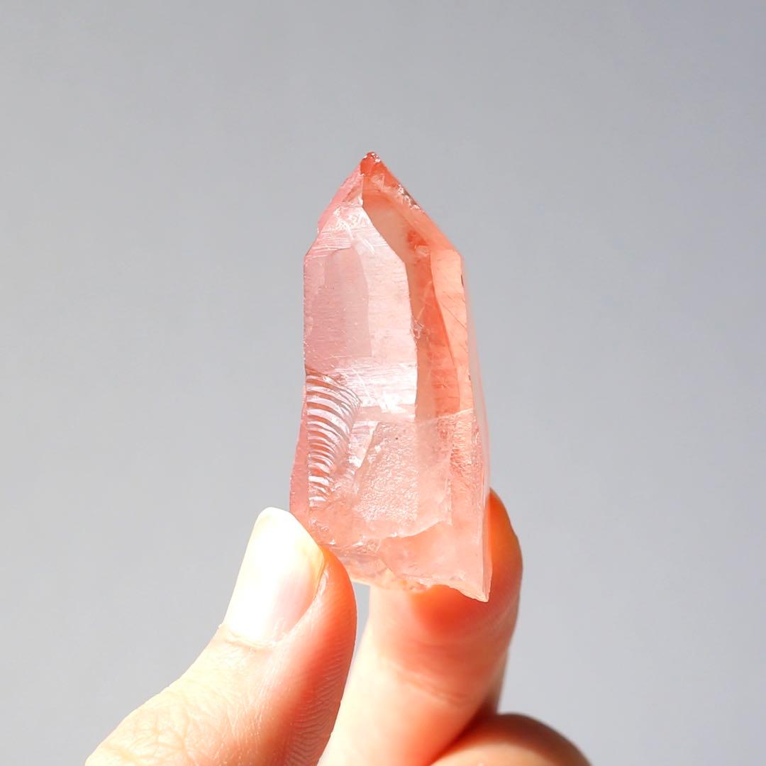 タントリックツイン ディープピンクレムリアンシード 天然石 水晶 鉱物 一点物