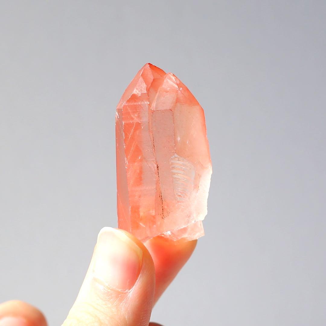 タントリックツイン ディープピンクレムリアンシード 天然石 水晶 鉱物 一点物