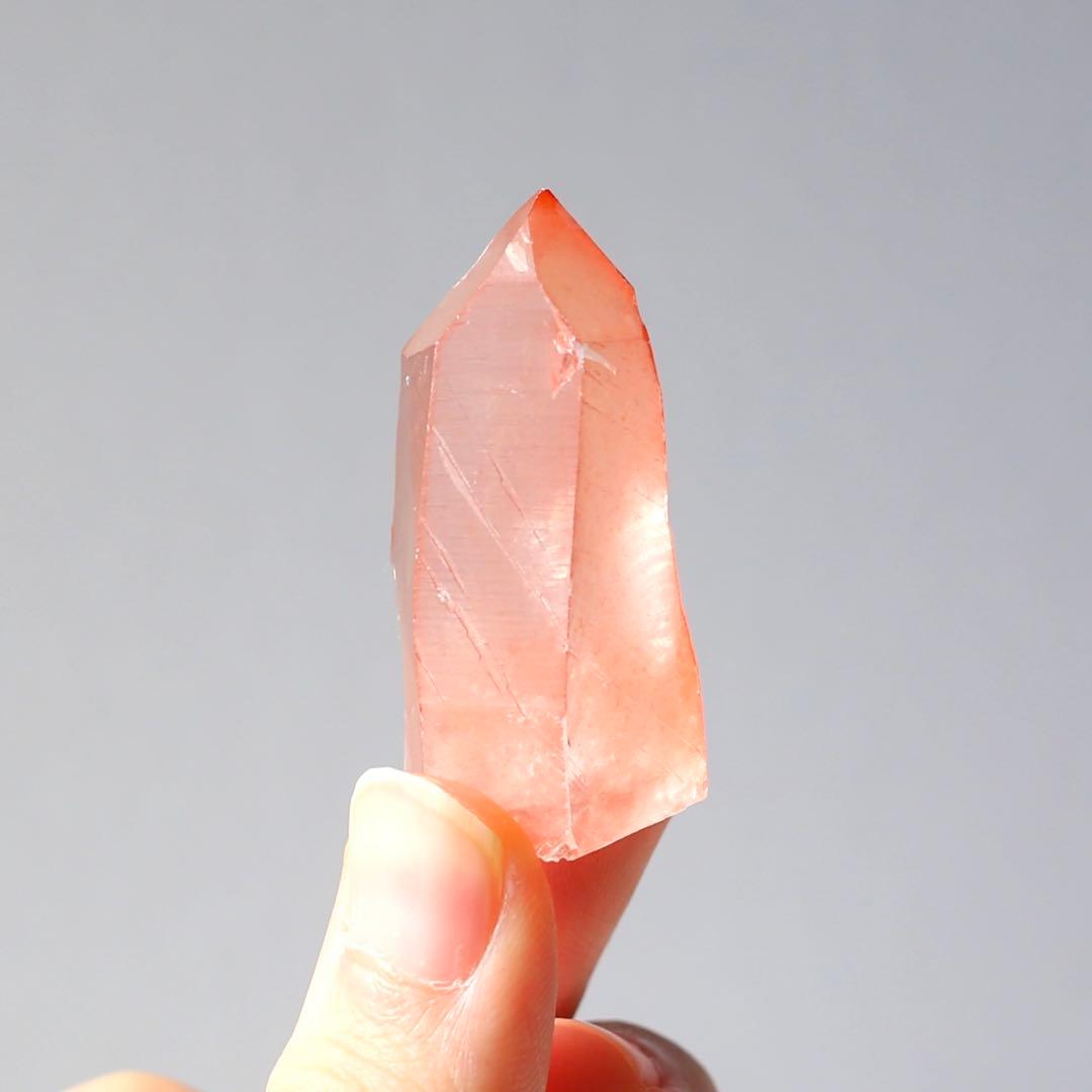 タントリックツイン ディープピンクレムリアンシード 天然石 水晶 鉱物 一点物