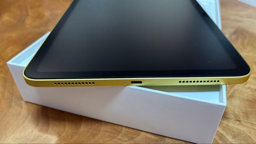 【中古美品】ipad 第10世代64GB イエロー本体➕カバー付き