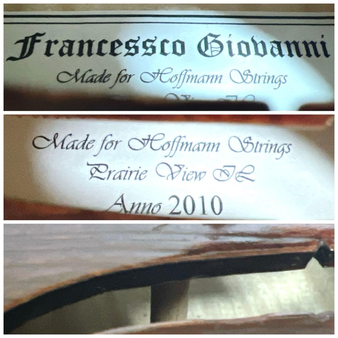 【美虎杢】Francesco Giobanni フルサイズ　2010年バイオリン