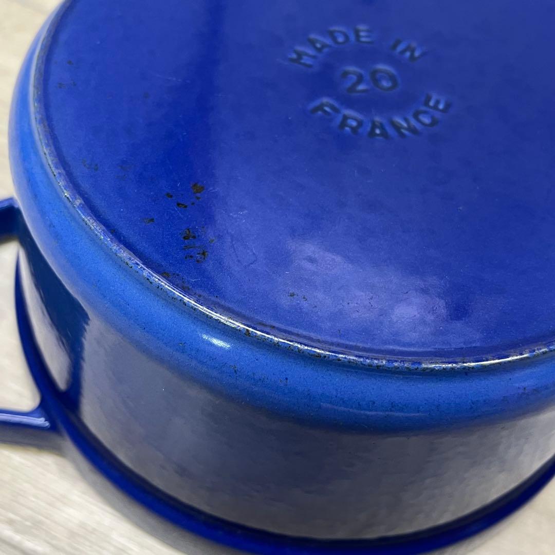 む*ぎ様 STAUB ストウブ ピコ・ココット ラウンド 20cm ブルー
