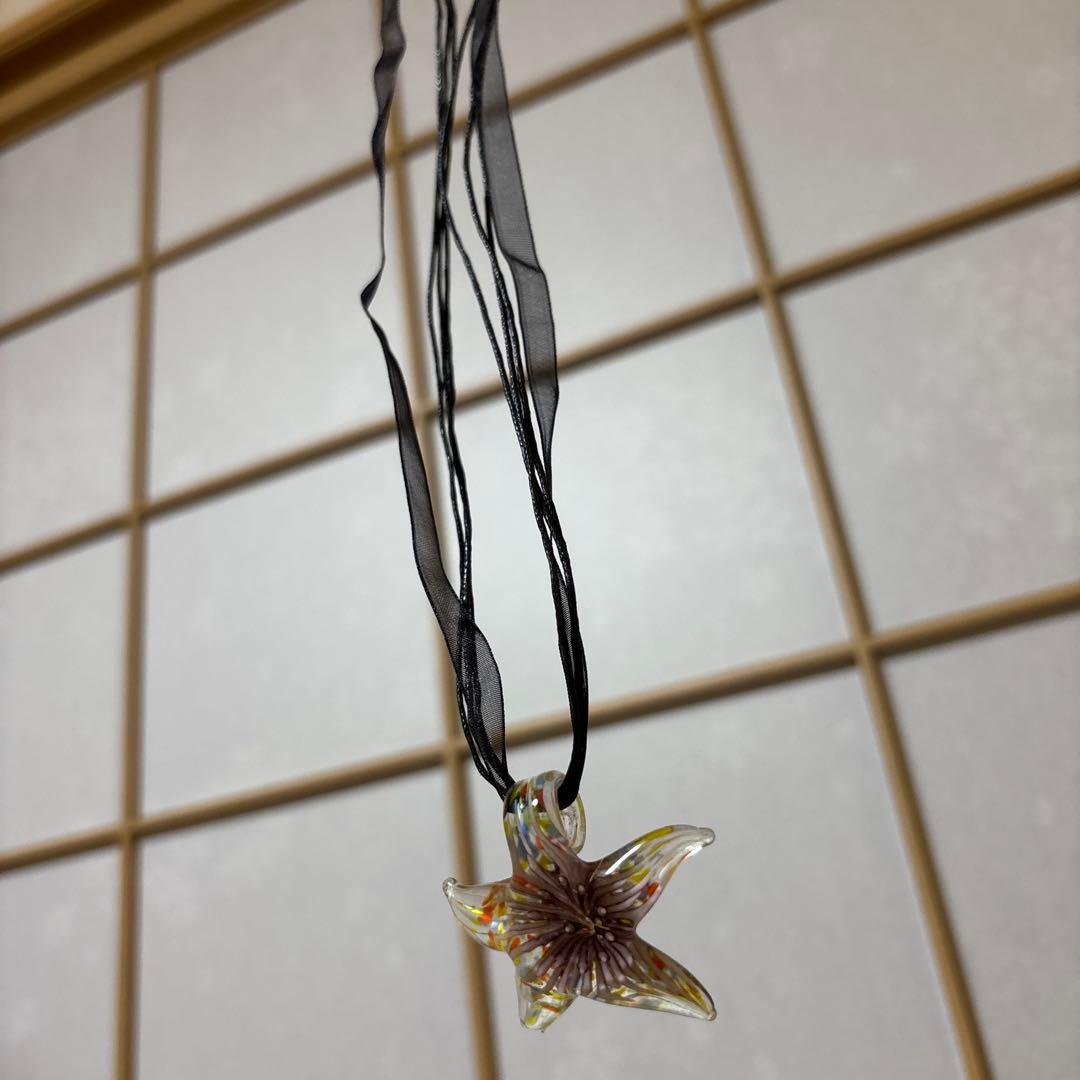 フランス パリ 20年前 購入 ハンドメイド ガラス ペンダント 3点 希少