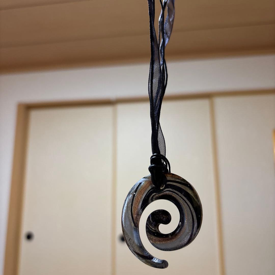 フランス パリ 20年前 購入 ハンドメイド ガラス ペンダント 3点 希少