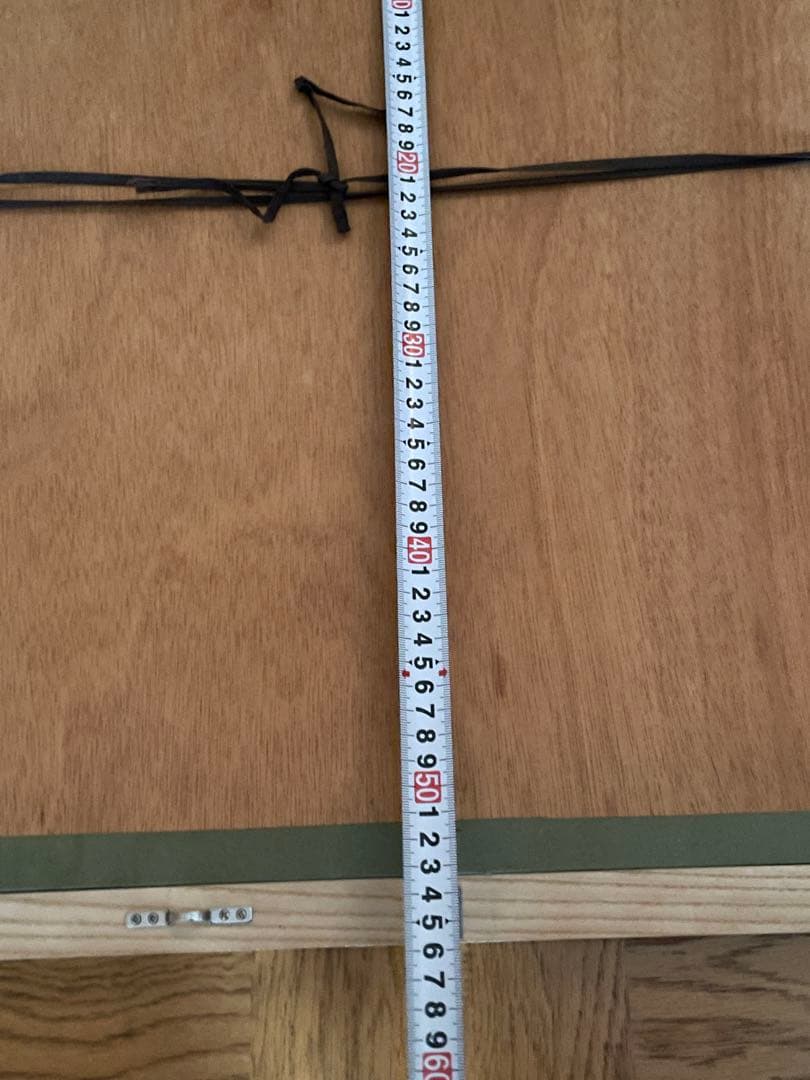 ハンドメイドパッチワークキルトタペストリー 田舎の家と木々フレーム付き