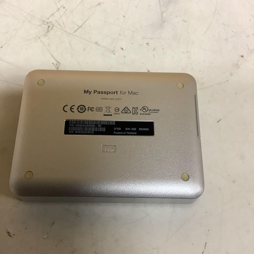 WD MyPassport 2TB Mac用外付HDD（わ-44)