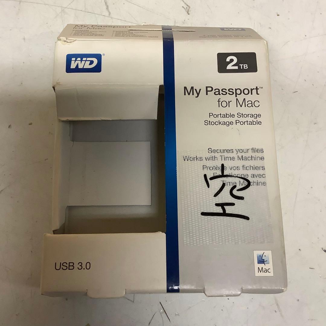 WD MyPassport 2TB Mac用外付HDD（わ-44)
