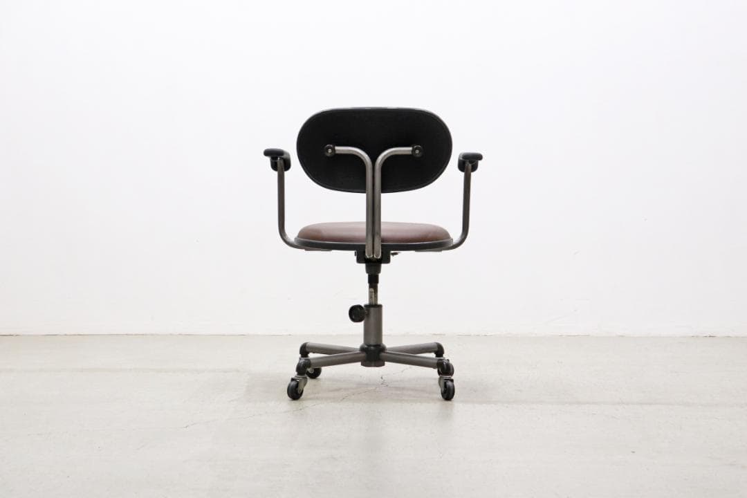 ヴィンテージ アーム付き キャスターチェア オフィス 事務椅子 レトロ