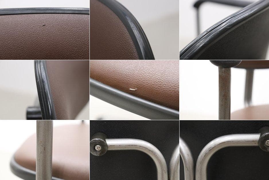 ヴィンテージ アーム付き キャスターチェア オフィス 事務椅子 レトロ