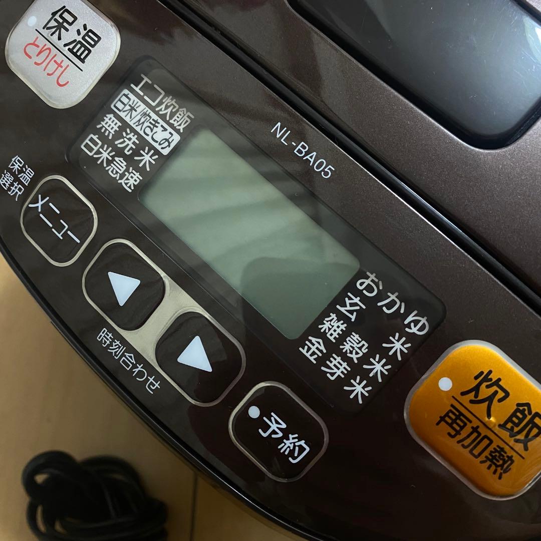象印 NL-BA05 炊飯器 0.5L 取扱説明書付き