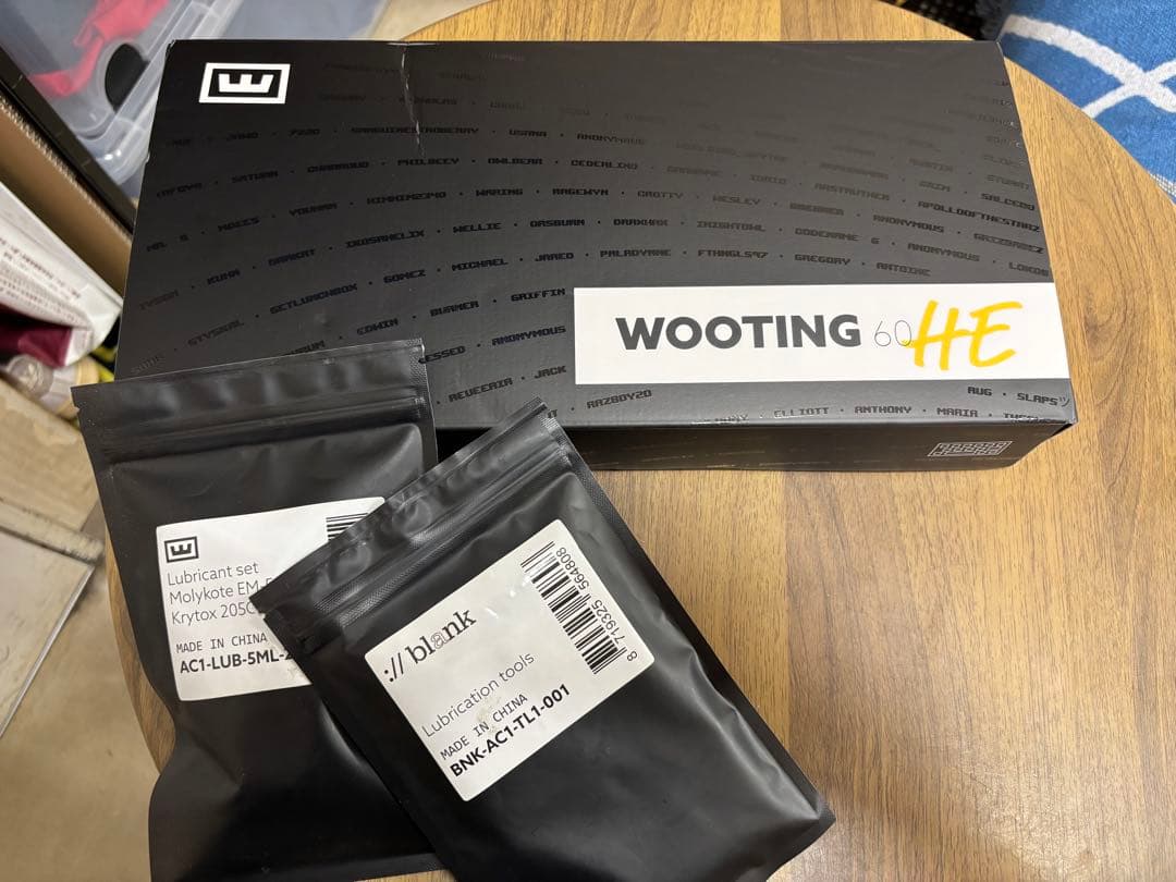 Wooting 60HE キーボード 本体 +リストレスト付属+ルブセット付属
