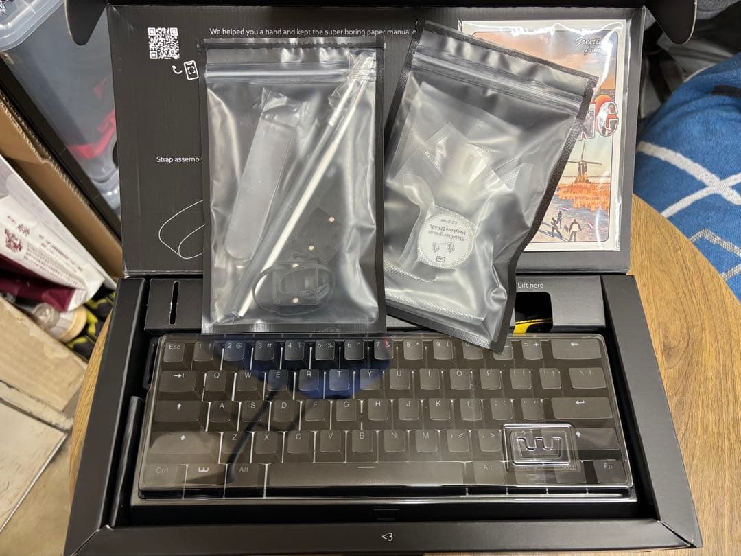 Wooting 60HE キーボード 本体 +リストレスト付属+ルブセット付属