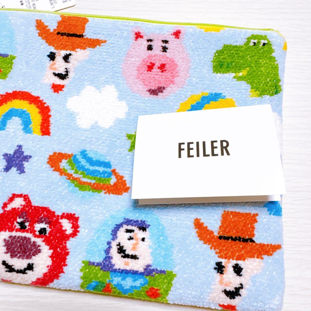 Disney FEILER フェイラー トイ・ストーリー フラットポーチL