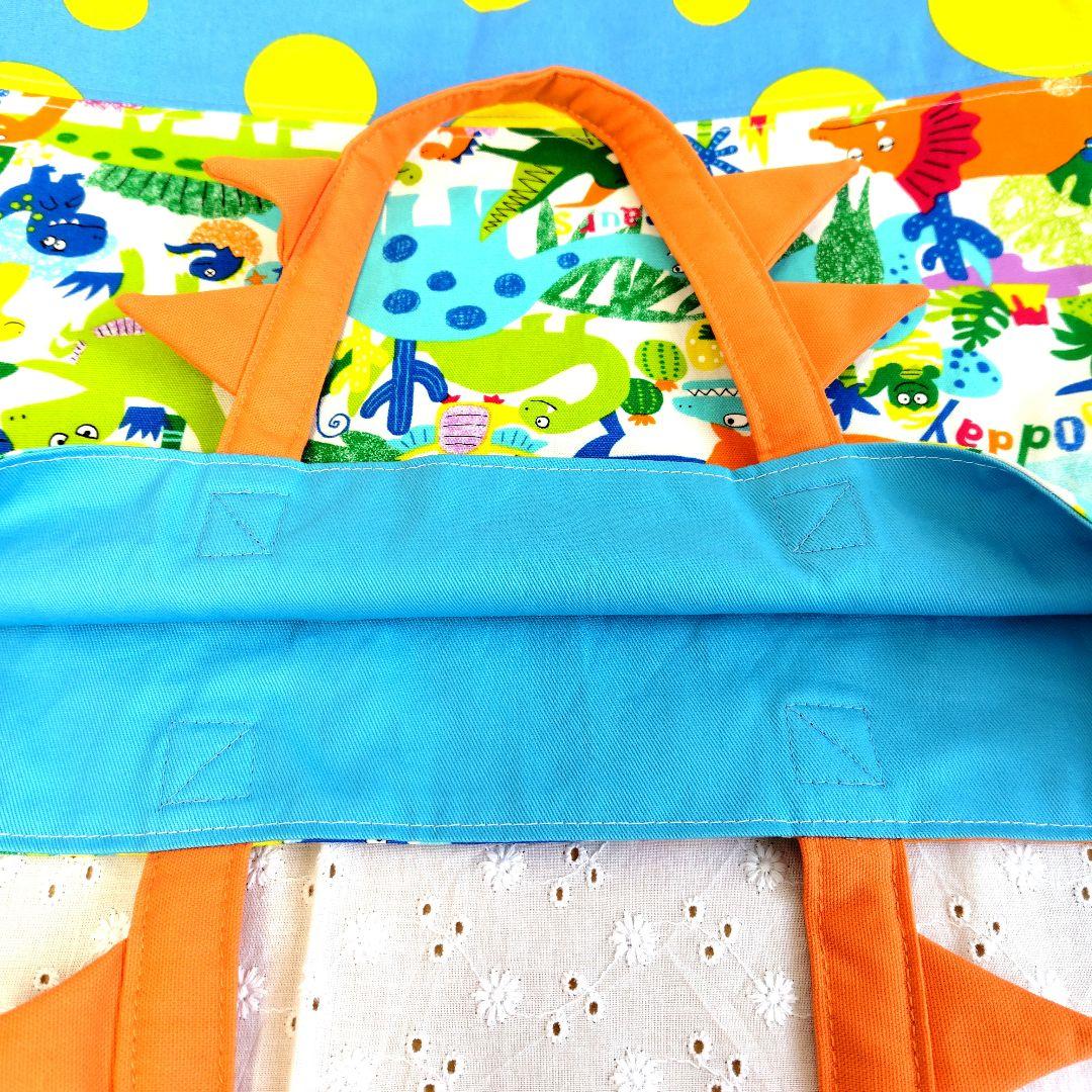 レッスンバッグセット　ハンドメイド　恐竜