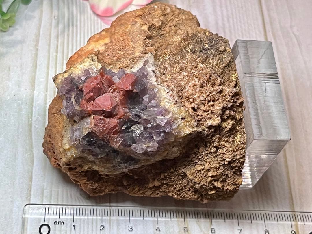 レッド　アメジスト　クラスター　原石