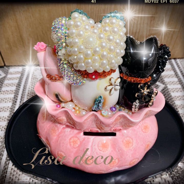 限品ラスト★超強大招財★日本製★豪華デコ招き猫