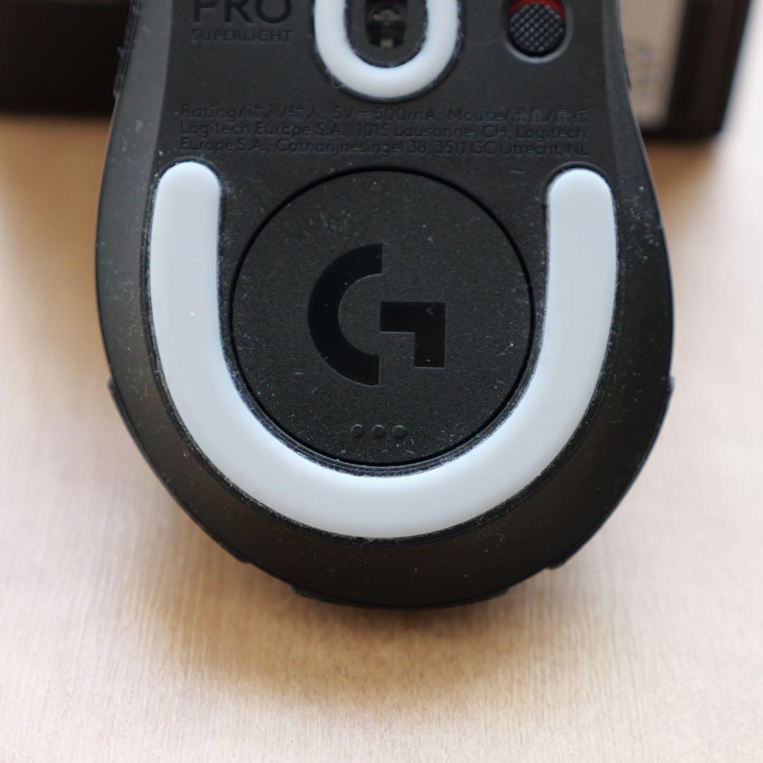 Logicool GproX superlight2dex ブラックソール交換済