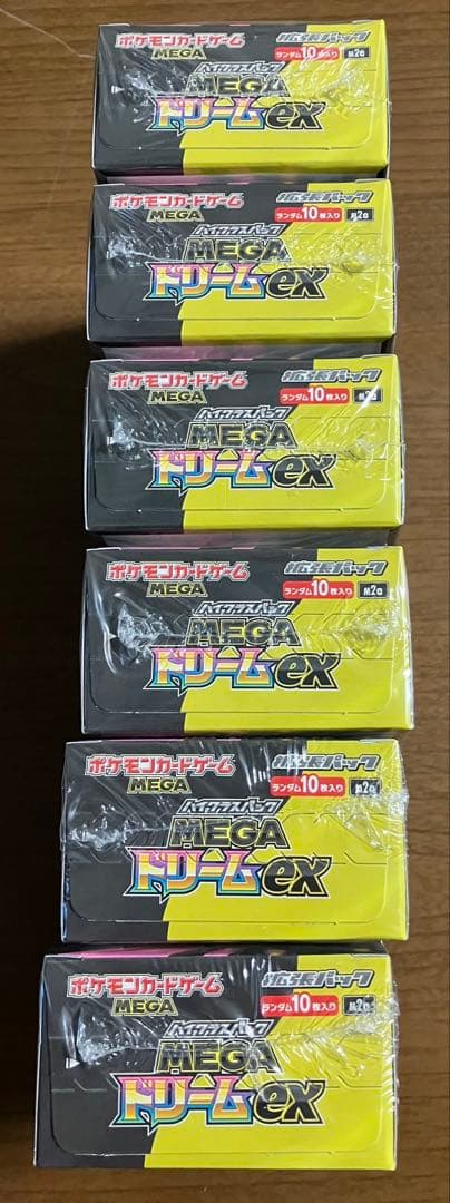 【新品未開封】シュリンク付き ポケモンカードゲー厶 メガドリームex 6箱