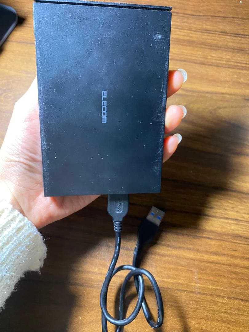 ELECOM 外付けHDDUSB接続